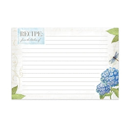 Hydrangea Recipe Cards 36 4x6 cards