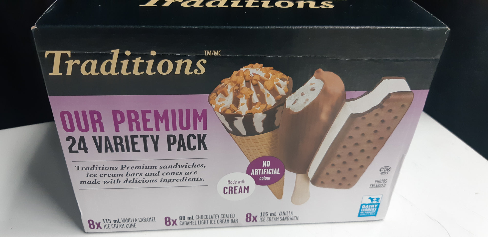 Traditions Premium  Variety  Ice Cream Bars 24ct