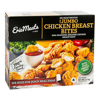 Erie Meats Jumbo Chicken Breast Bites 1.5kg