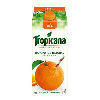 Tropicana Orange Juice No Pulp 1.89l