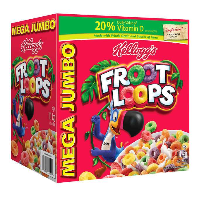 Kellogg`s Froot Loops Cereal 1.1Kg