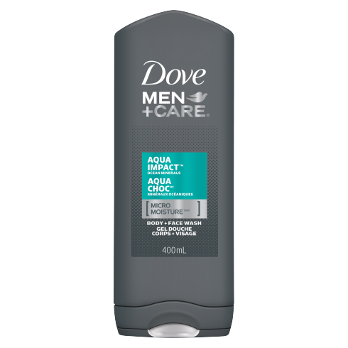 Dove Men+Care Aqua Impact Ocean Minerals Body + Face Wash 400ml