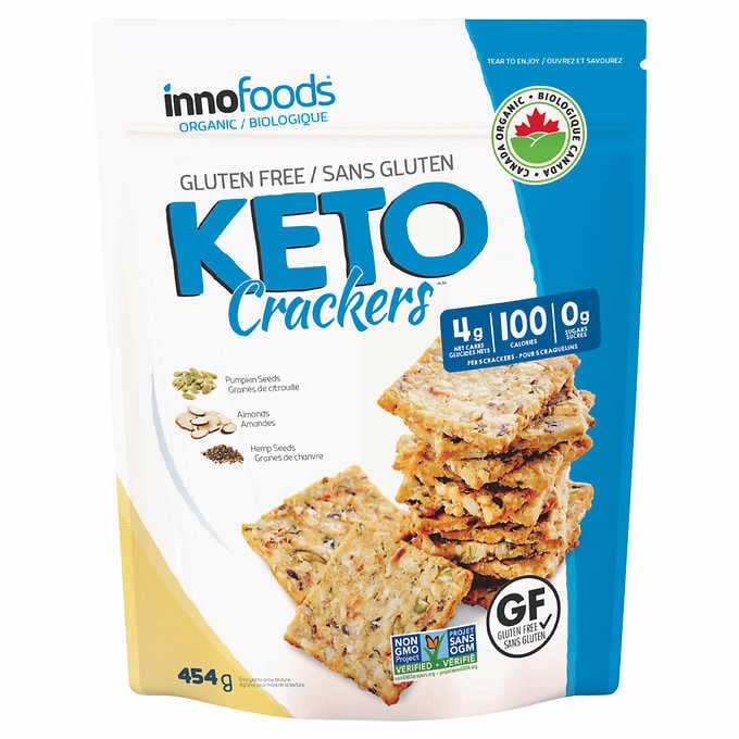 innofoods Organic Gluten Free  Keto Crackers 454 g