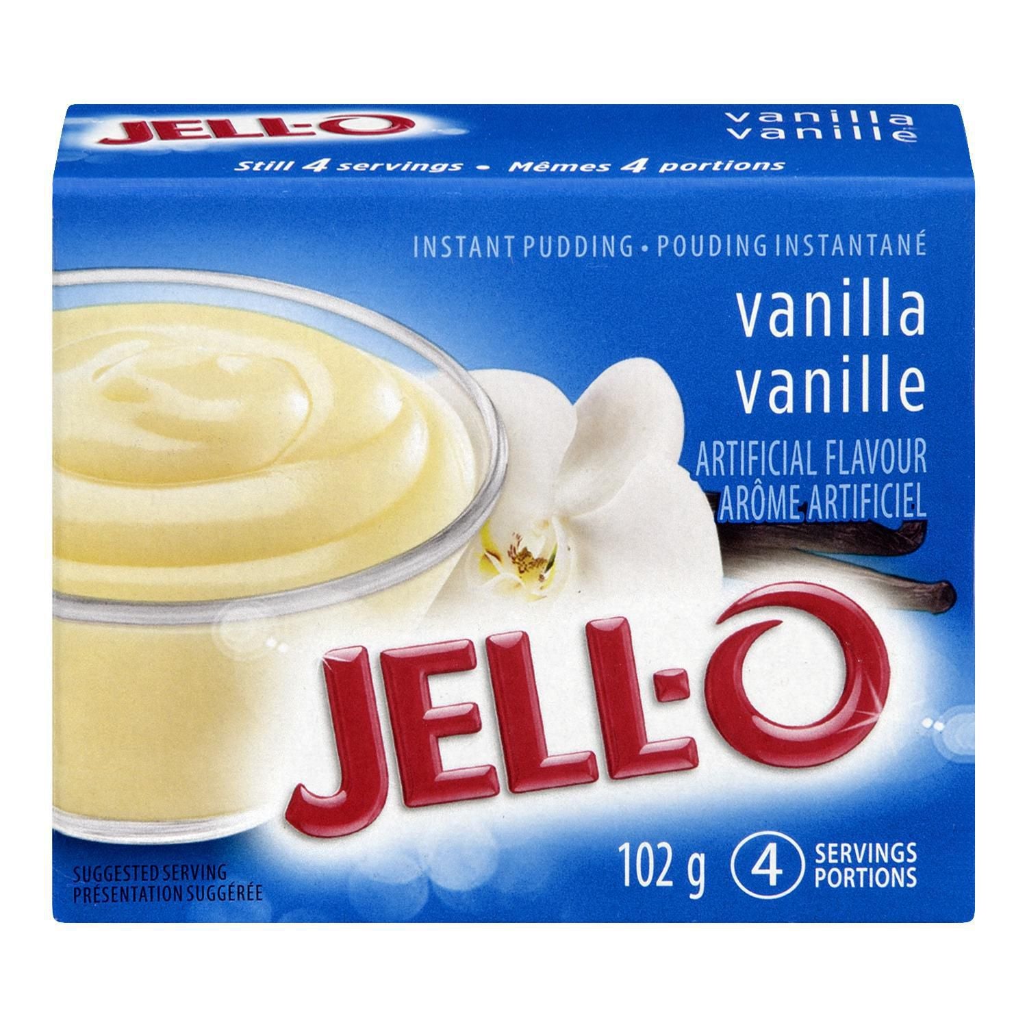 Jello  Vanilla Instant Pudding Mix 102g