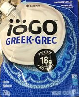 Iogo Greek Plain Yogurt 750g