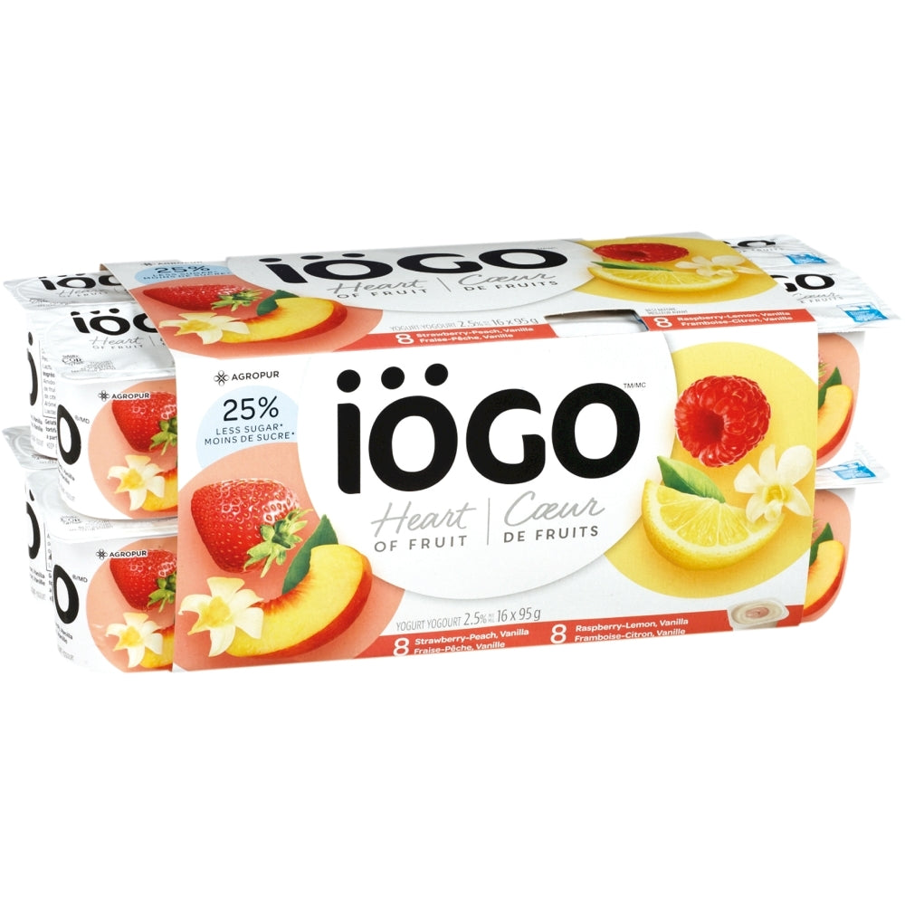 Iogo Heart of Fruit Yogourt 16 x 95g