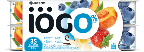 IOGO 0% M.F. Yogurt 16 x 100g