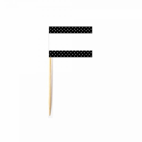 Write-on food flag picks, 50ct