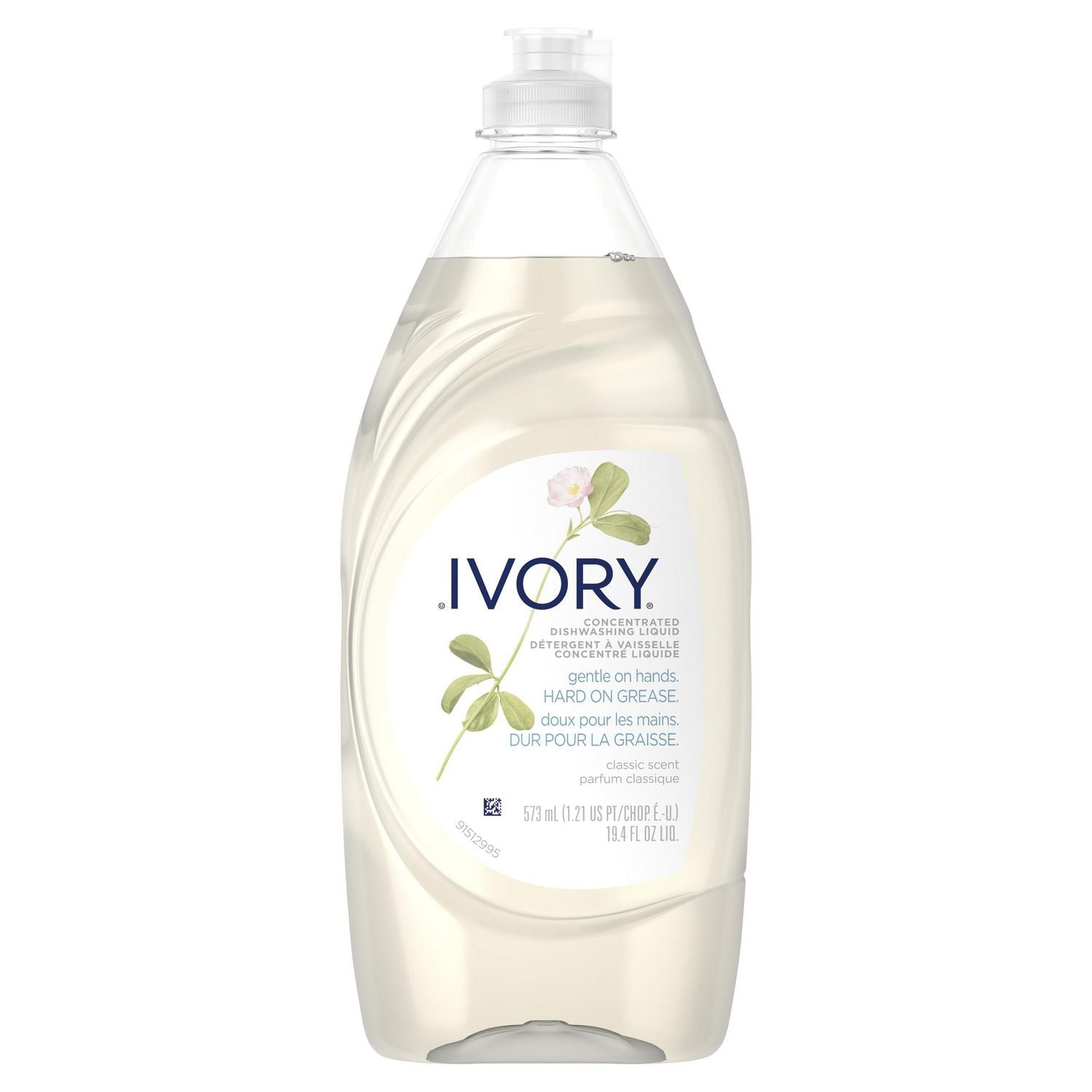 Ivory Classic Scent Concentrated Dishwashing Liquid Dish Soap -573ml