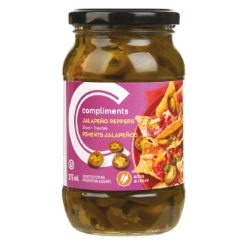 Compliments Sliced  Jalapeno Peppers 375ml