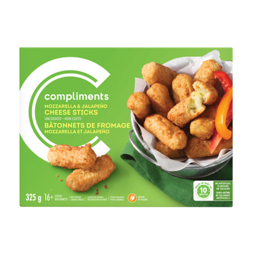 Compliments Mozzarella & Jalapeno Cheese Sticks 325 g