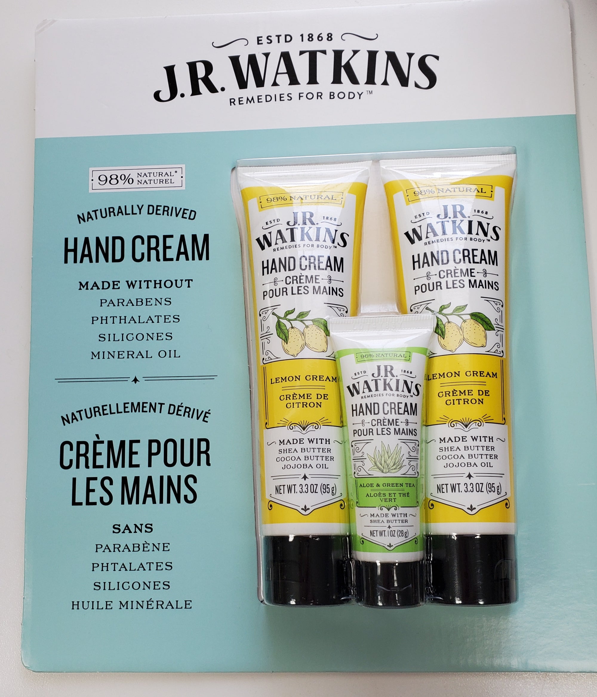 J.R. Watkins Hand Cream 3pk