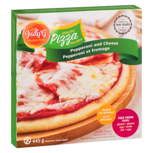 Judy G Gluten Free Pepperoni And Cheese Pizza 445g