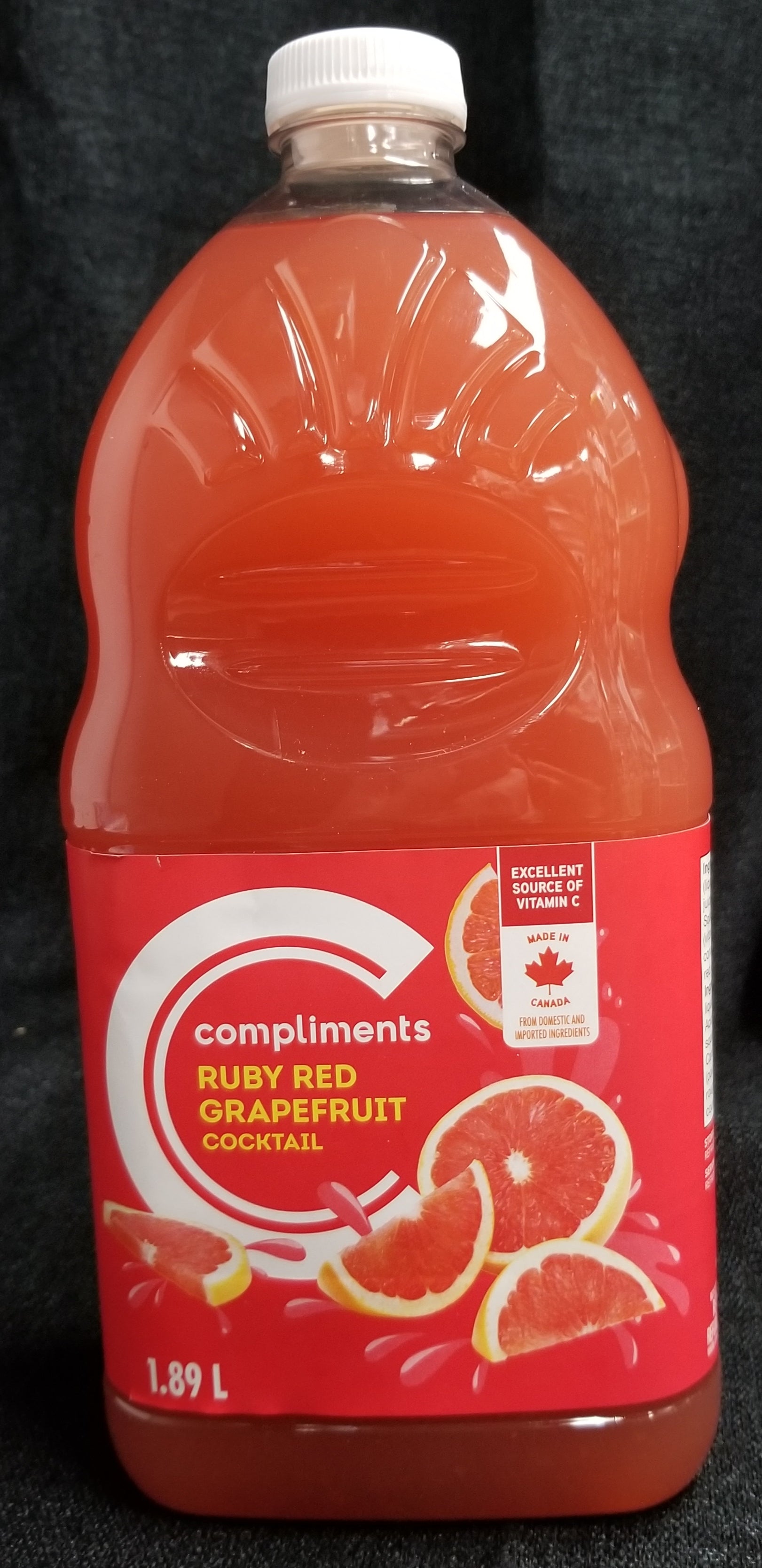 Compliments Cocktail Ruby Red Grapefruit Juice 1.89 l