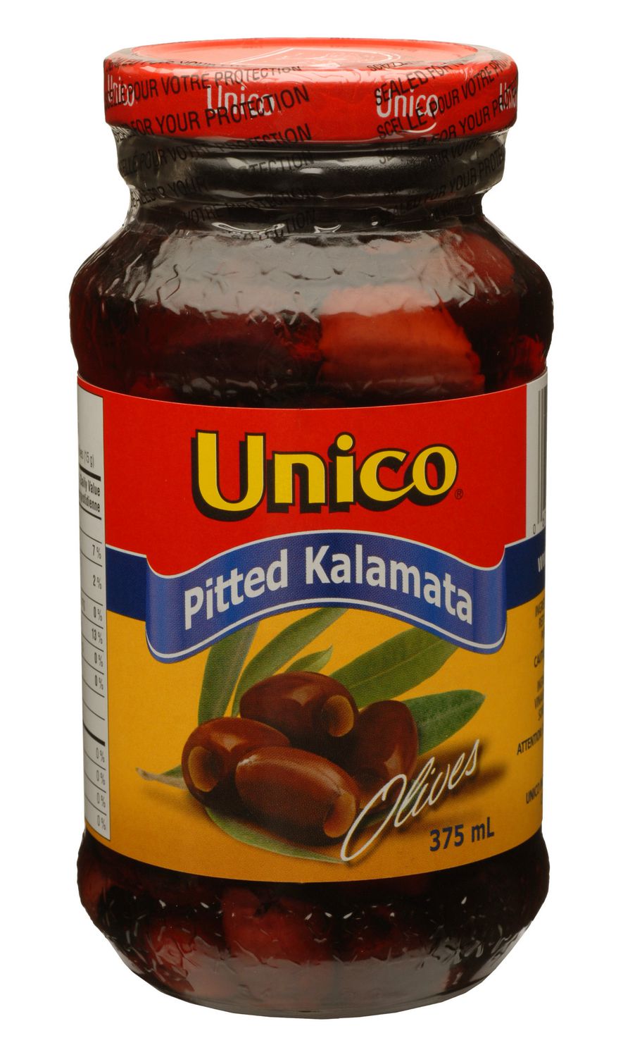 Unico Pitted Kalamata Olives 375 ml