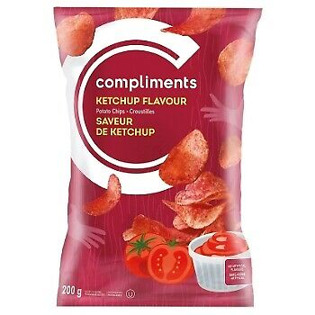 Compliments Ketchup Flavour Potato Chips 200g