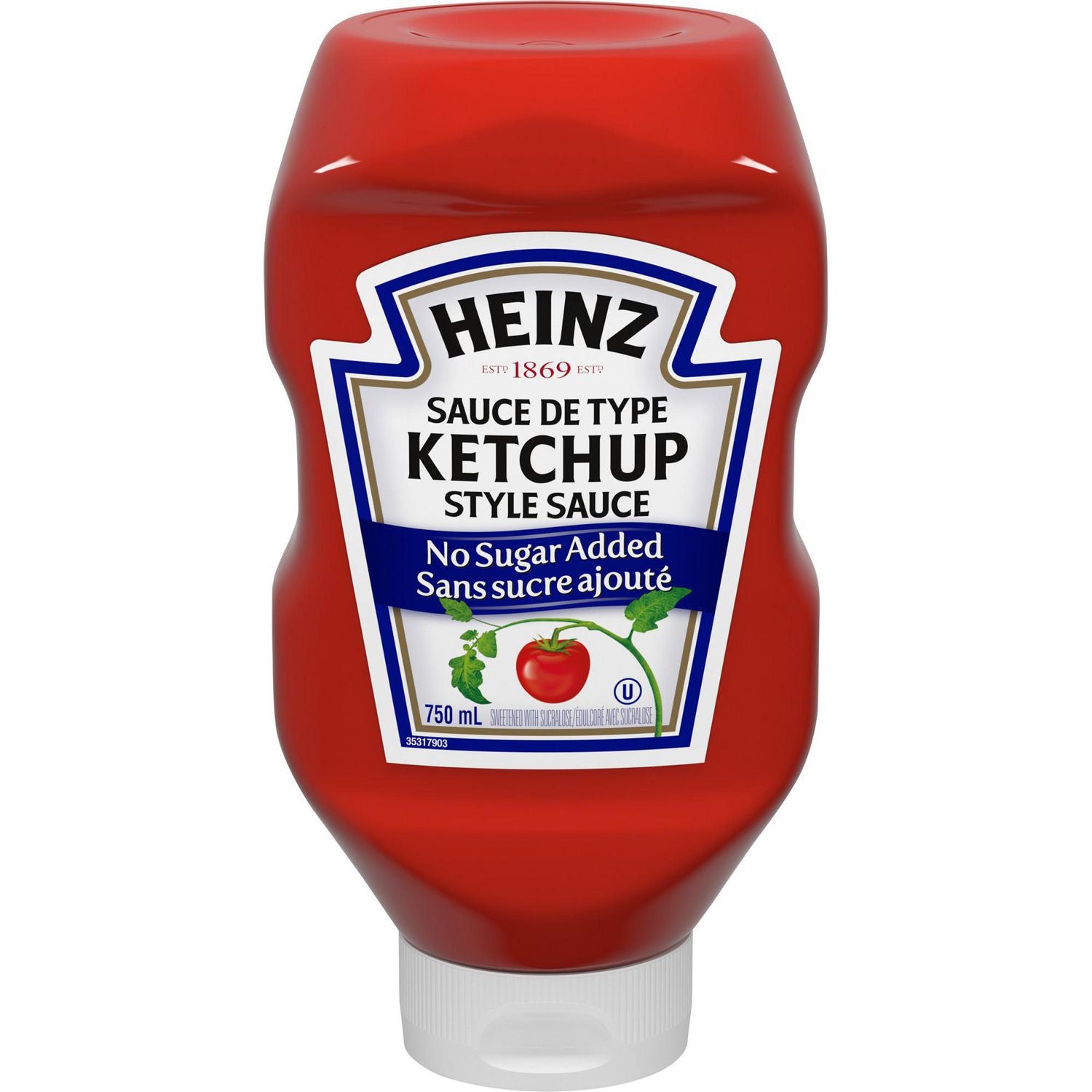 Heinz No Sugar Added Tomato Ketchup  750ml