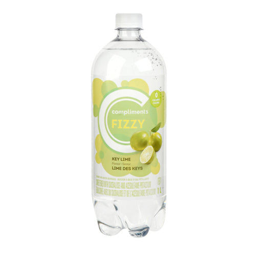 Compliments Fizzy Key Lime Flavour Sparkling Water 1 L