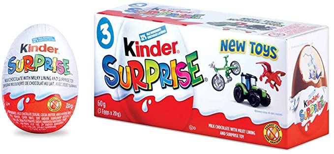 Kinder Surprise Milk Chocolate Candy 3 x 20g