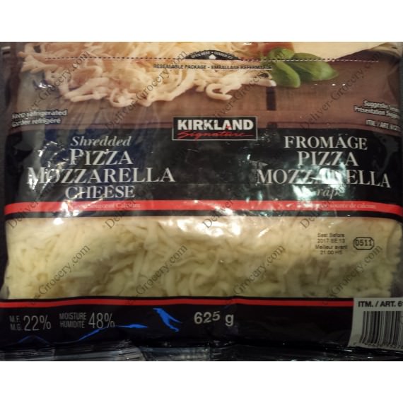 Kirkland Shredded  Pizza Mozzarella Cheese  625g