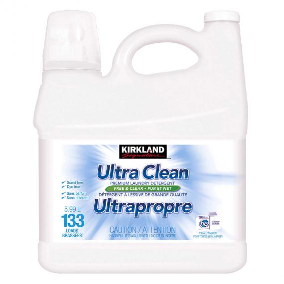 Kirkland Ultra Clean Premium Free & Clear Laundry Detergent   5.99L