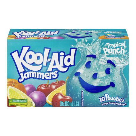 Kool - Aid Jammers Tropical Punch Fruit Beverage 10 x 180ml