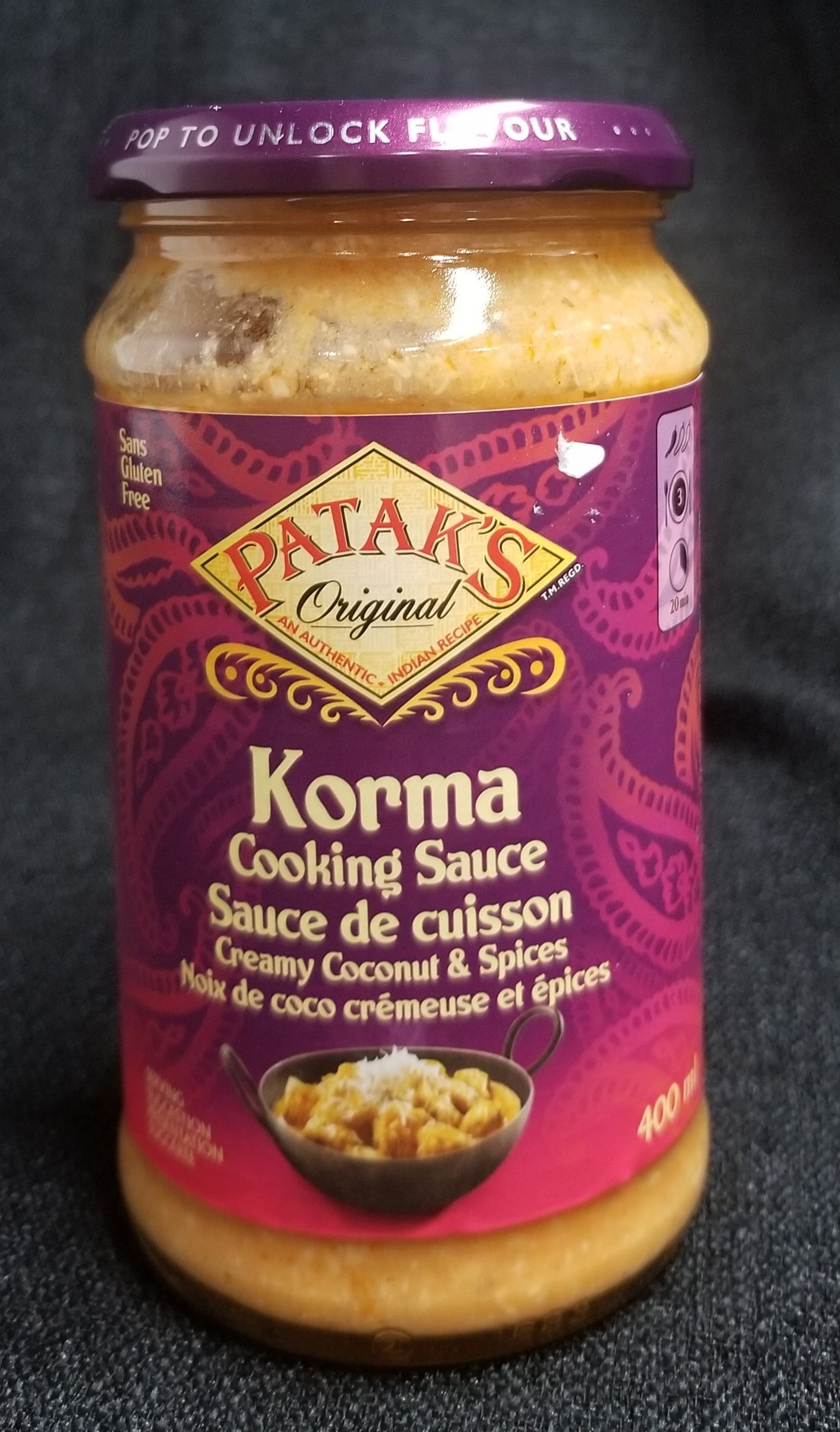 Korma  Creamy Coconut & Spices Cooking Sauce 400ml