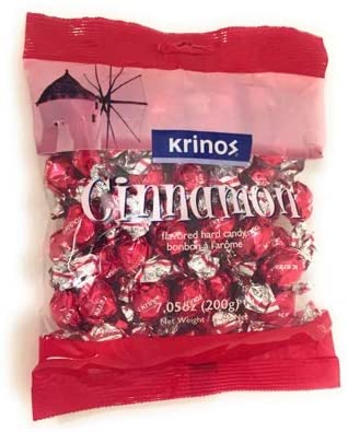 Krinos Cinnamon Flavored Hard Candy 200g