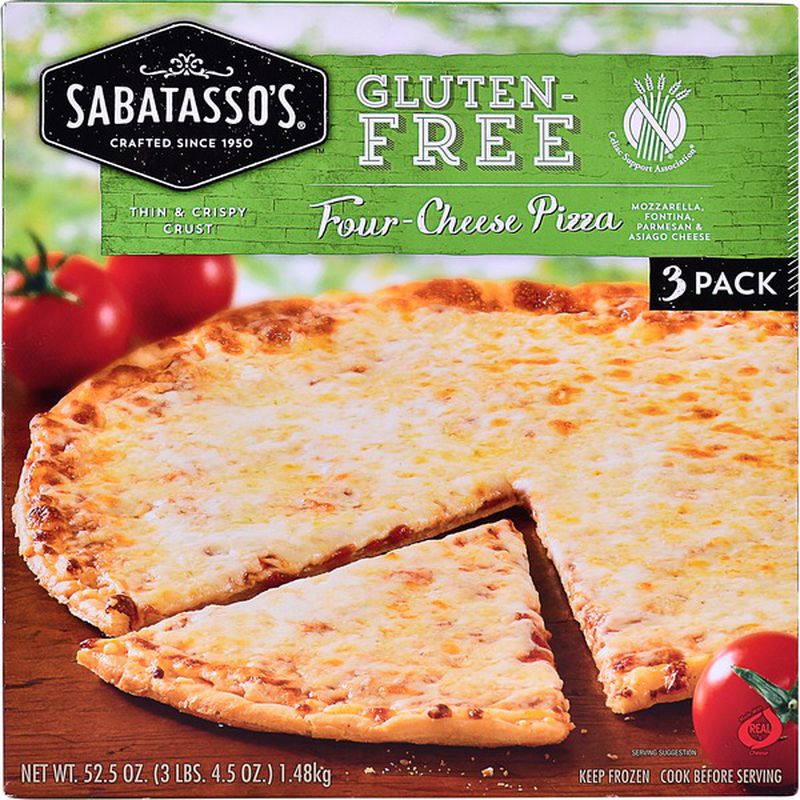 Sabatasso`s Gluten Free Four Cheese Pizza 1.04kg