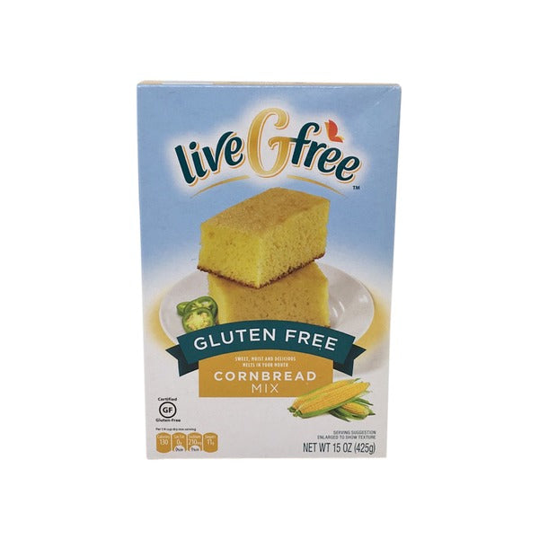 LiveGFree Gluten Free Cornbread Mix 425g