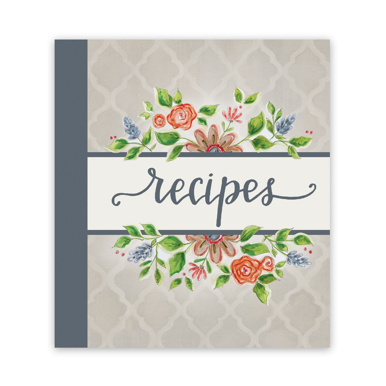 Lattice Floral Recipe Binder