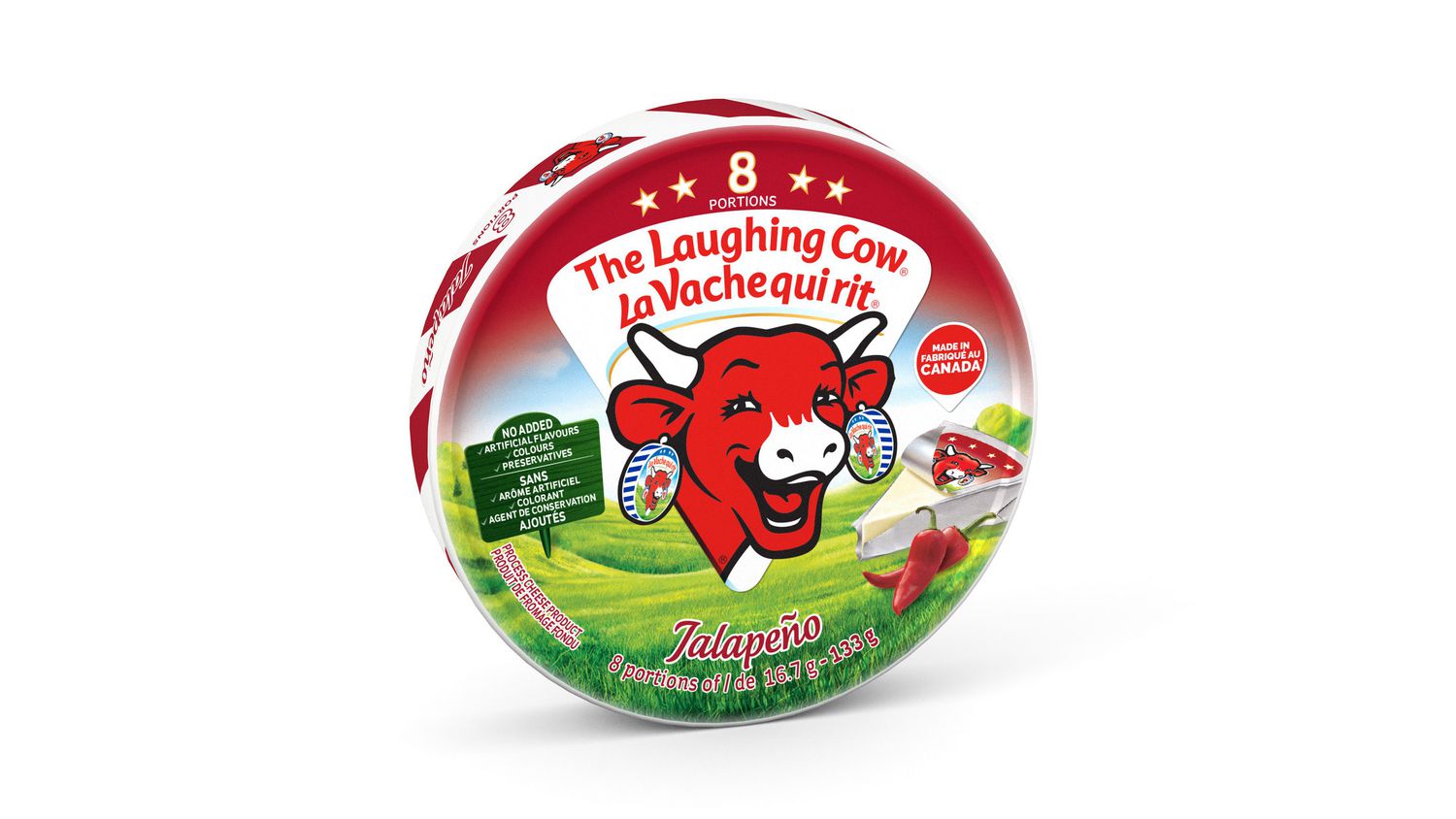 The Laughing Cow Jalapeno Flavor Spreadable Cheese 8ct