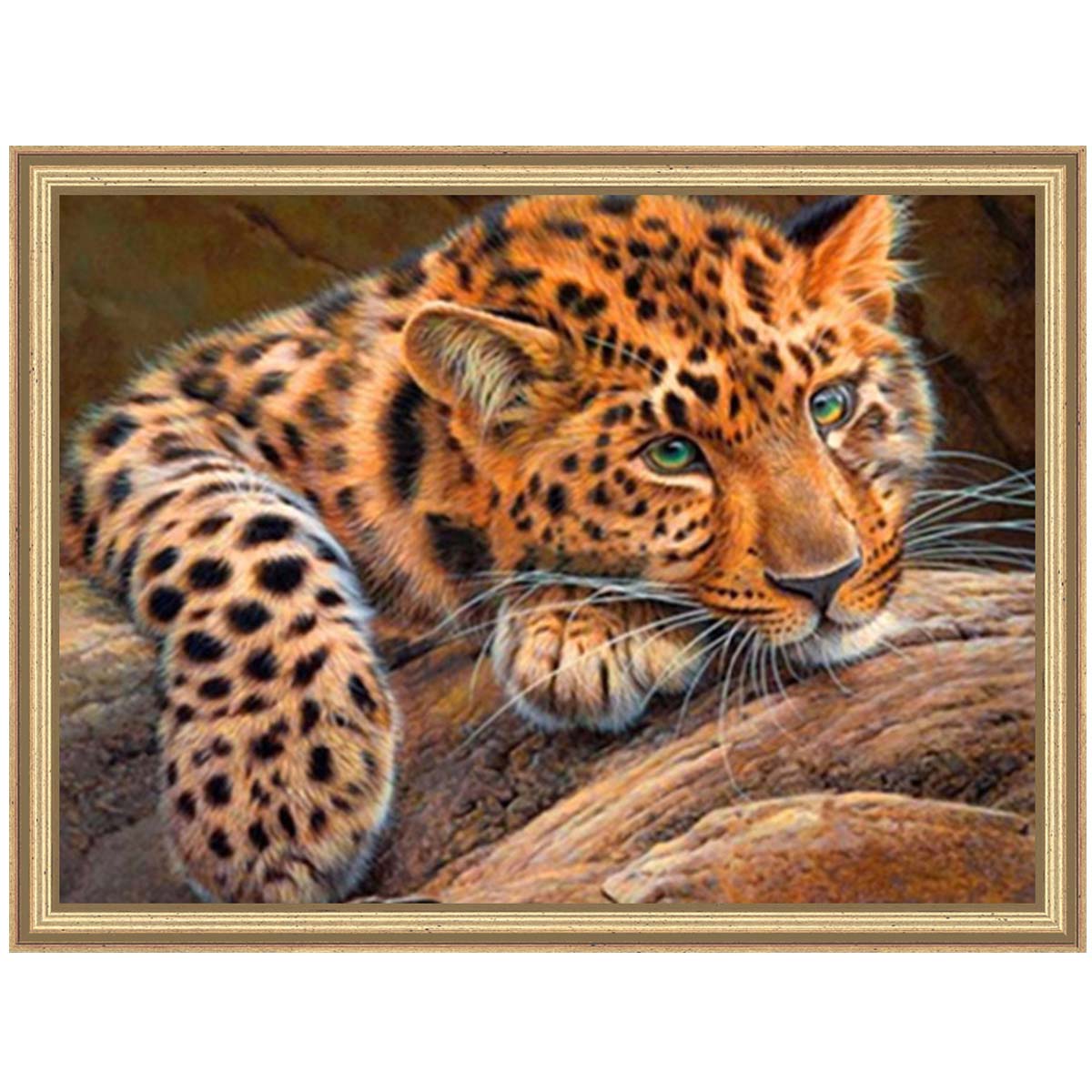 Wizardi The Leopard Diamond Painting Kit