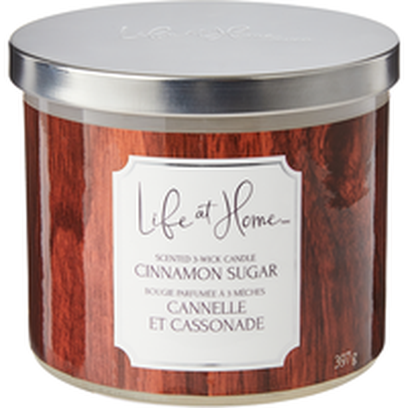 Life at Home  Cinnamon Sugar Scent Candle 14oz