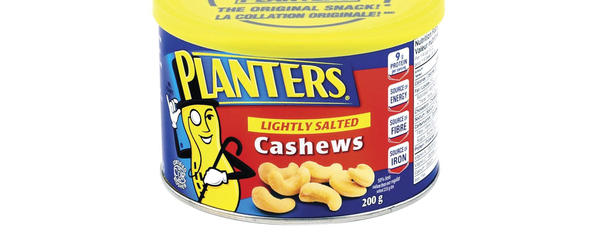 Planters Lightly Salted Cashews 200g