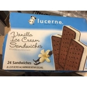 Lucerne Vanilla Ice Cream Sandwiches 12 x 100ml