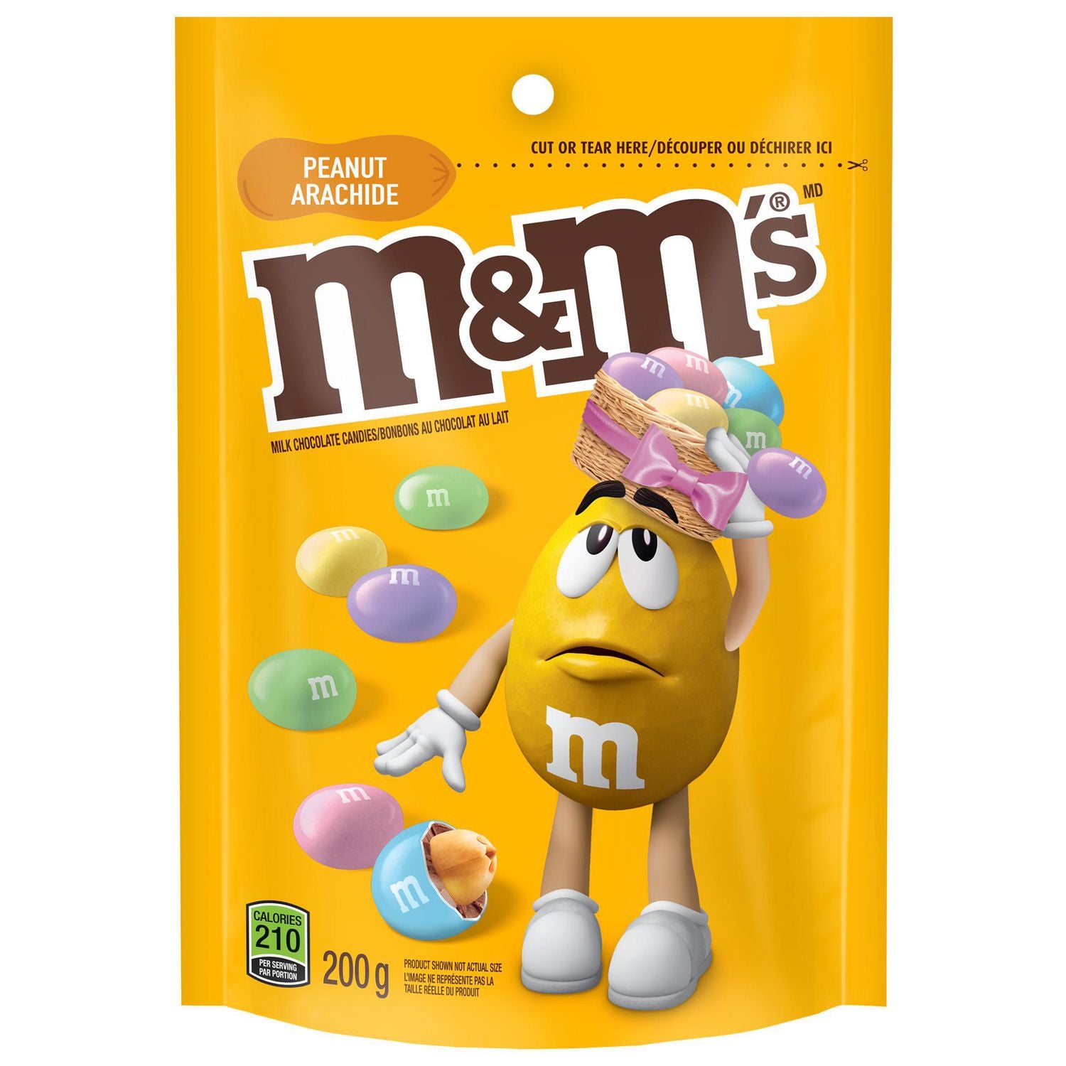 M&M's Spring Pastels Peanut Milk Chocolate Candies 200g