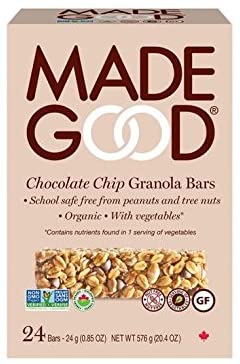 Made Good Organic Chocolate Chip Granola Bars 24 x 24g