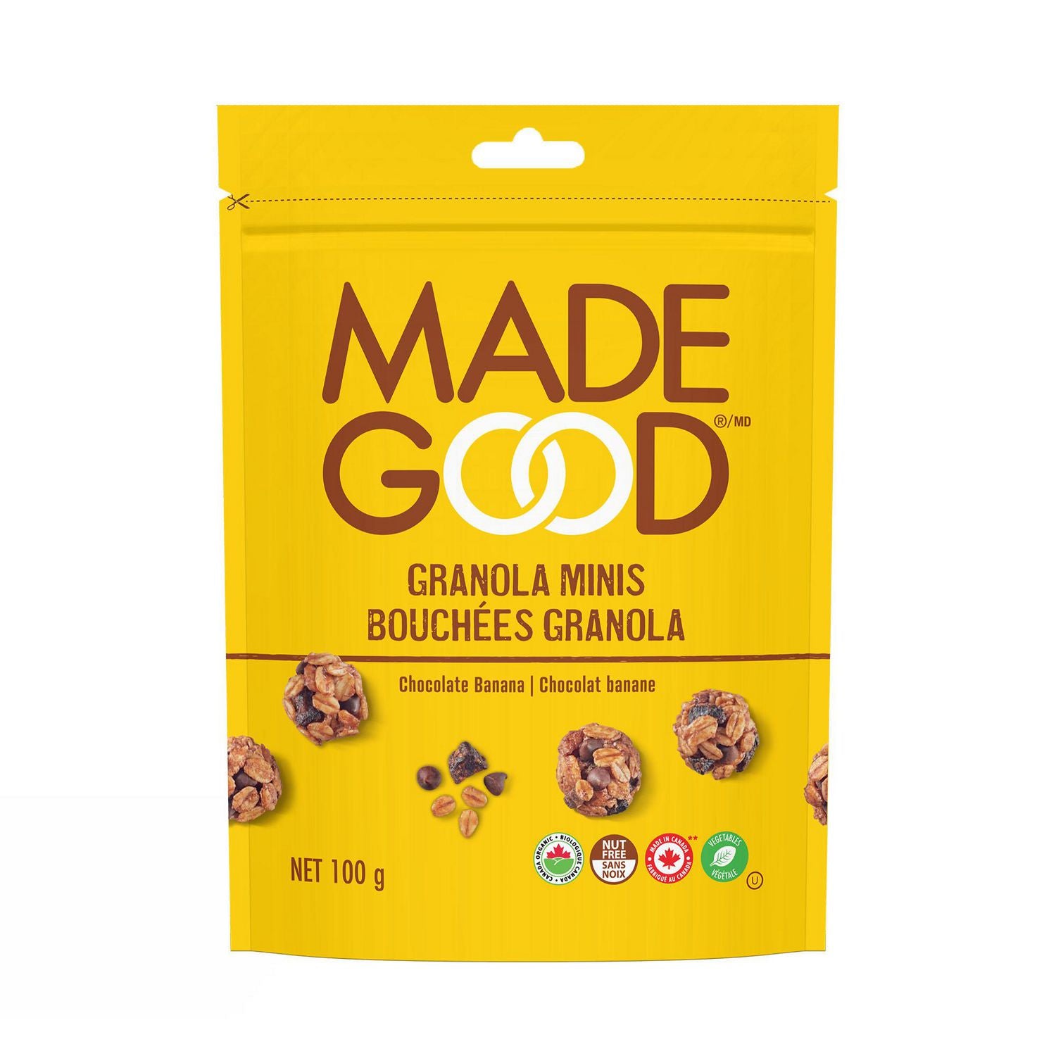 Made Good Chocolate Banana Granola Minis Snacks 100g