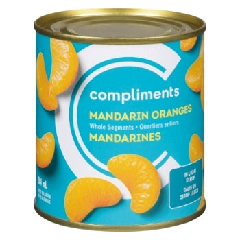 Compliments Whole Segment Mandarin Oranges In Mandarin Juice 284 ml