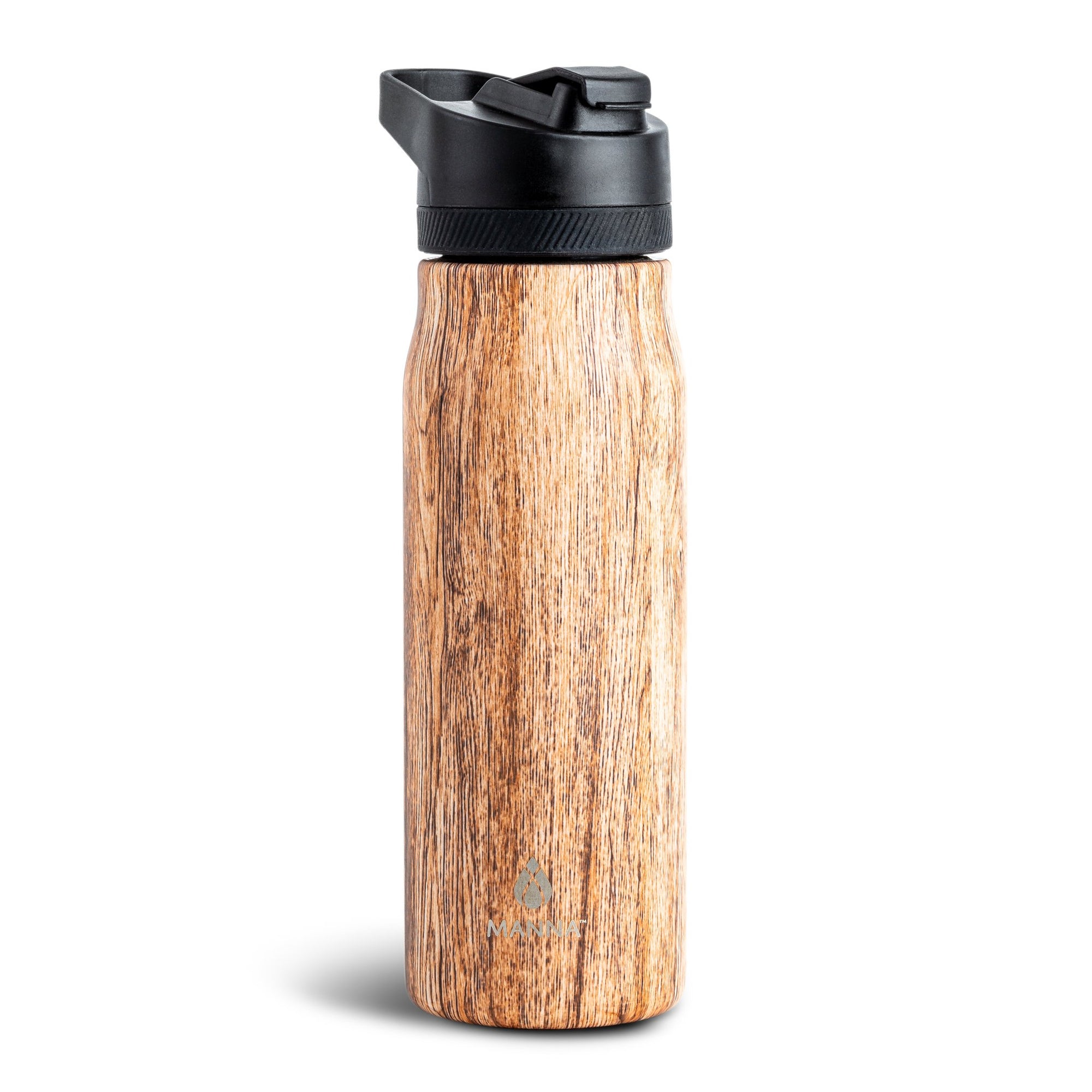 Manna Flight Wood Double Walled Stainless Steel Bottle 24oz