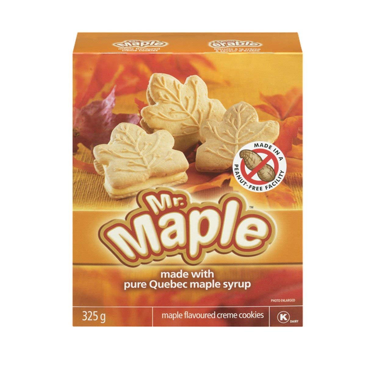 Mr.  Maple Maple Flavoured Creme Cookies 325g