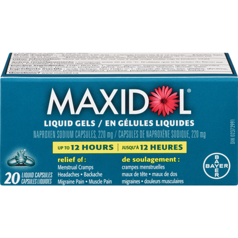 Maxidol Liquid Gels 20ct