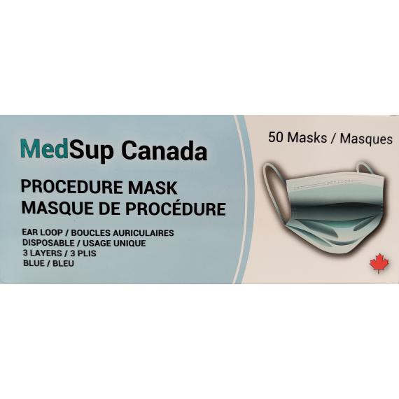 MedSup Canada Pediatric Size Girls  Disposable General Purpose Masks 50ct