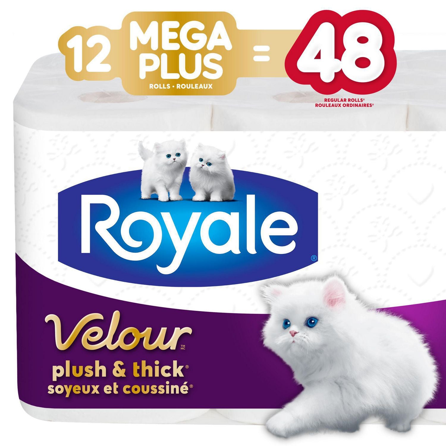 Royale Velour Bathroom Tissue 24=48 Rolls