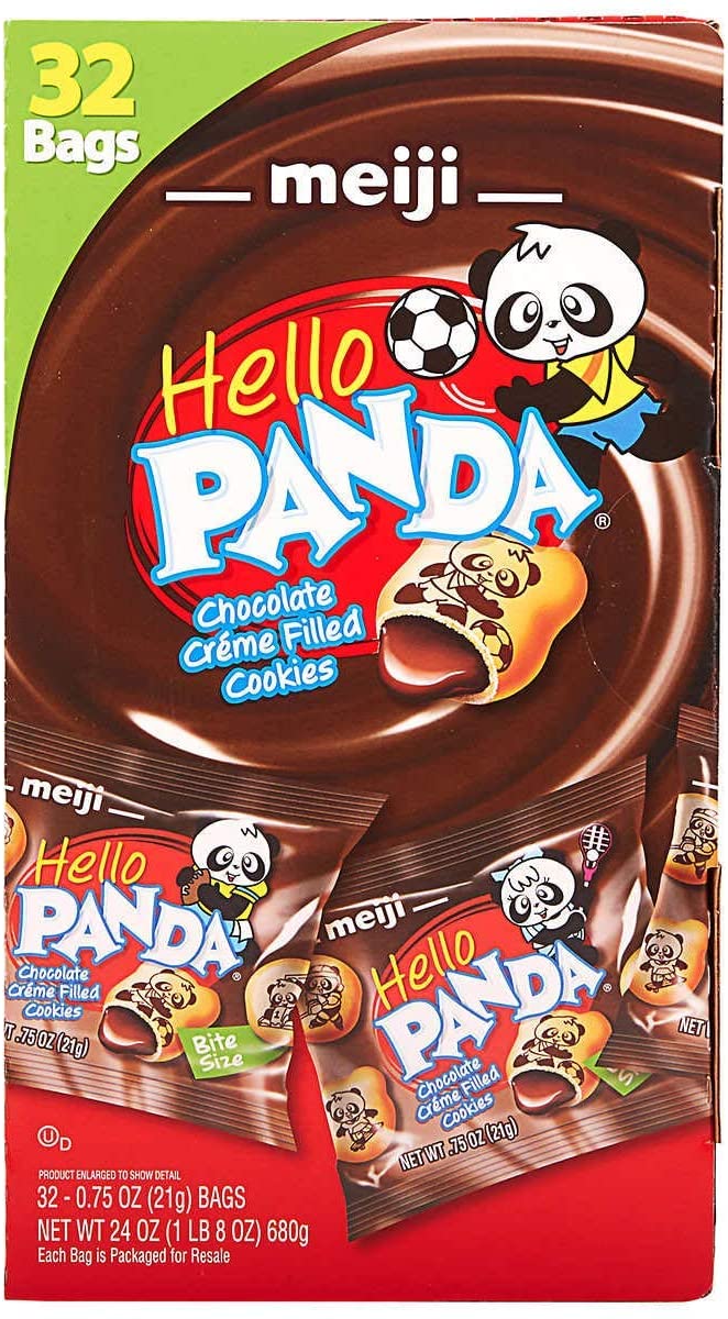 Meiji Hello Panda Chocolate Creme Filled Cookies 680 g