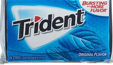 Trident Sugar Free  Peppermint Gum 12ct