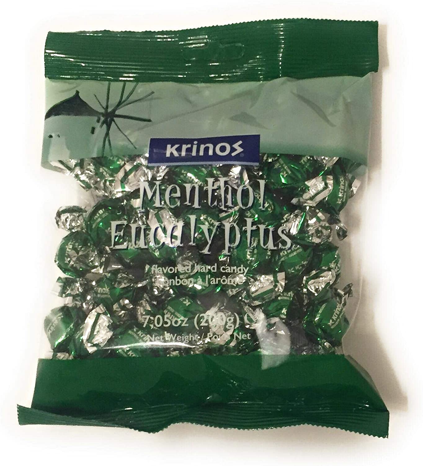 Krinos Menthol Eucalyptus Flavored Hard Candy 200g