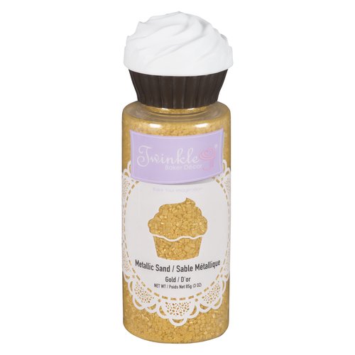 Twinkle Baker Decor Metallic Sand Gold Sprinkles  85g