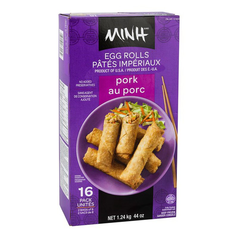 MINH Frozen Pork Egg Rolls   1.24kg